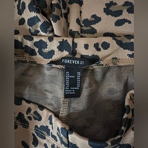 forever 21 book cut cheeta print, worn 3 times